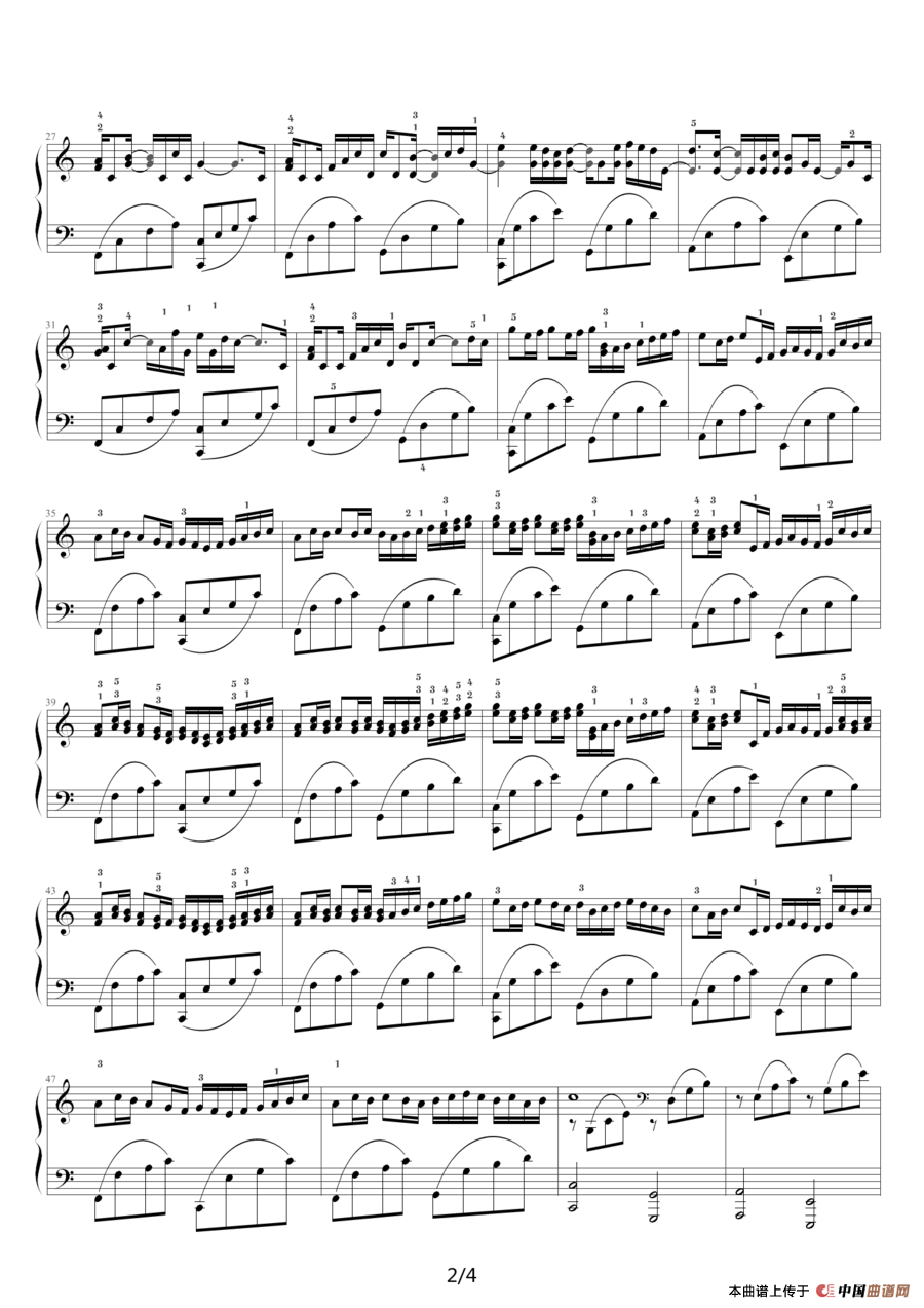 卡农 — George Winston版（附指法）