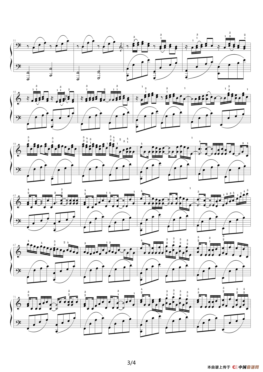 卡农 — George Winston版（附指法）