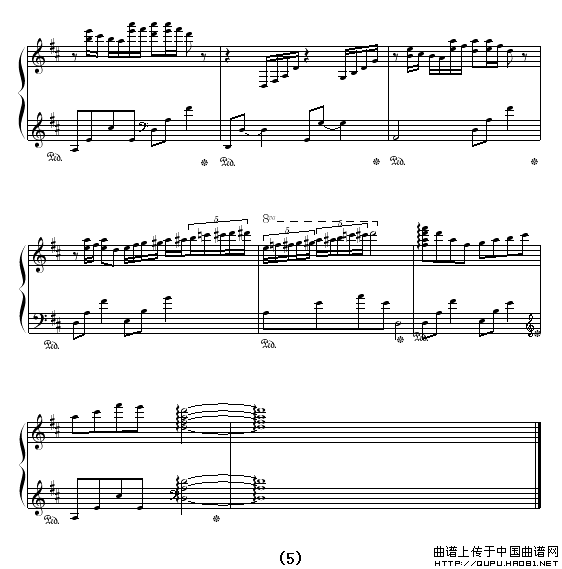 瓦妮莎的微笑（OK贴制谱版）