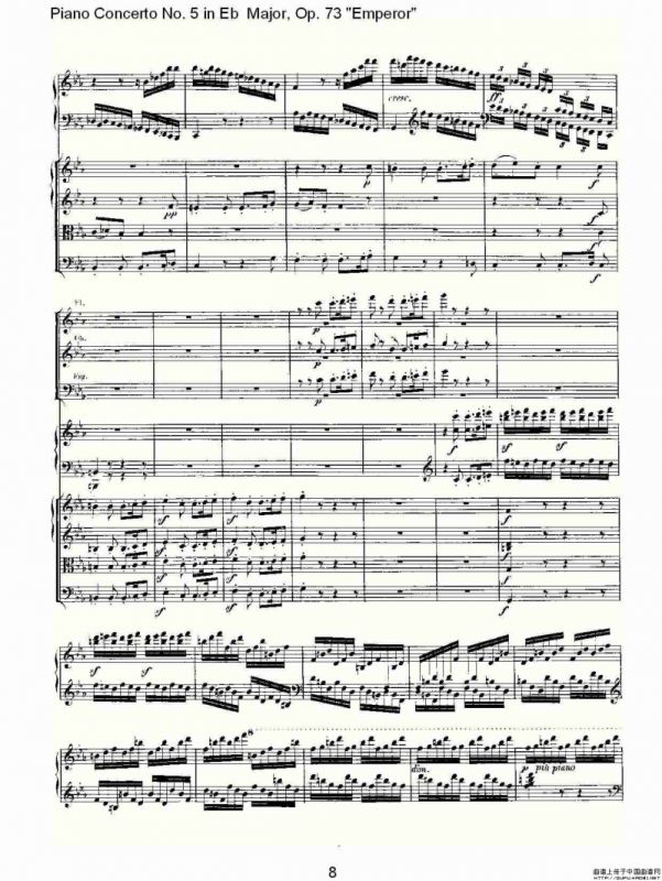 Eb大调钢琴第五协奏曲 Op.73“皇帝”第三乐章
