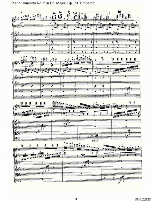 Eb大调钢琴第五协奏曲 Op.73“皇帝”第三乐章