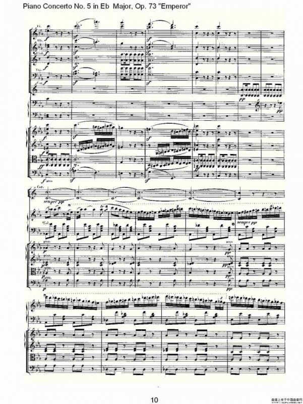 Eb大调钢琴第五协奏曲 Op.73“皇帝”第三乐章
