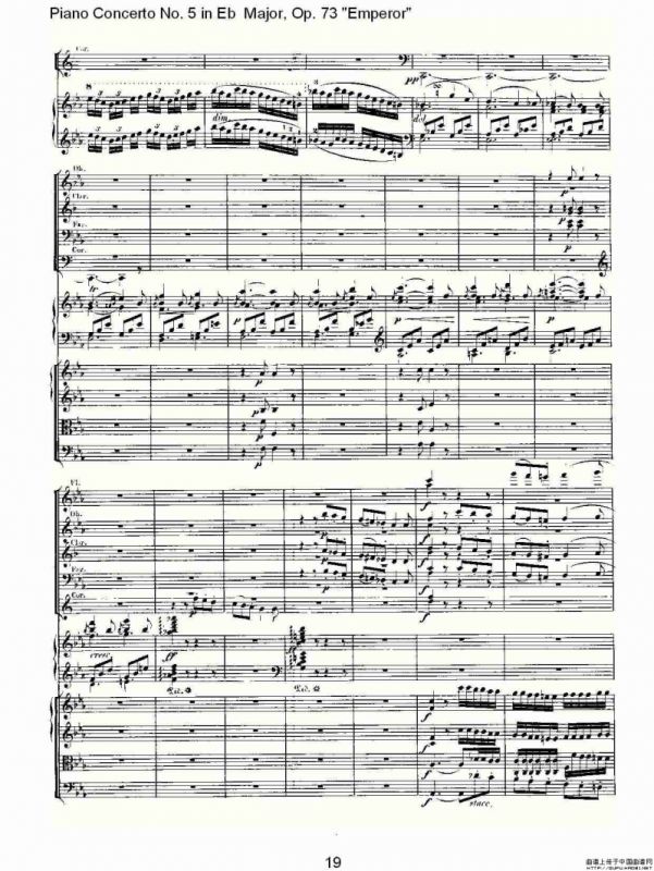Eb大调钢琴第五协奏曲 Op.73“皇帝”第三乐章