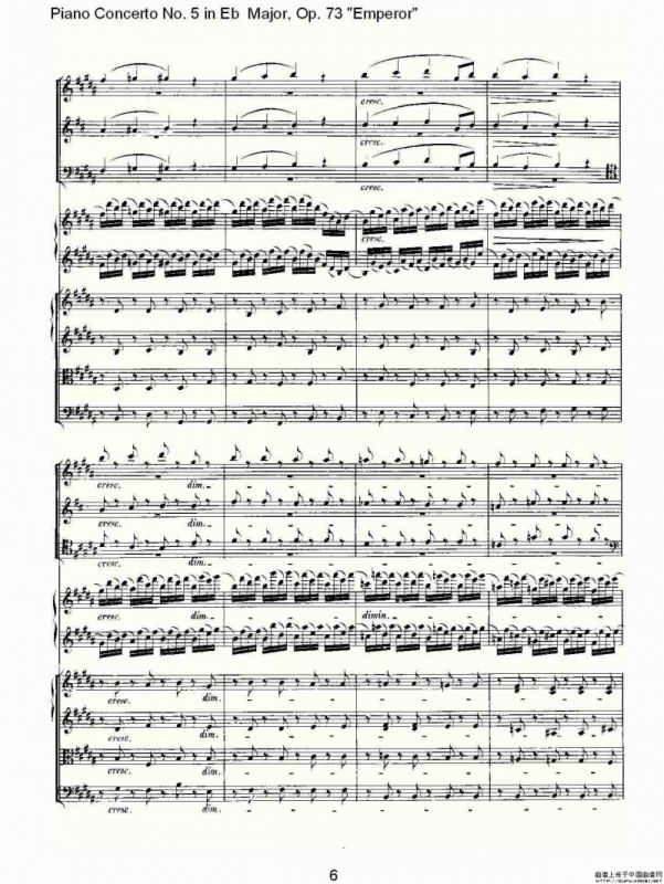 Eb大调钢琴第五协奏曲 Op.73“皇帝” 第二乐章