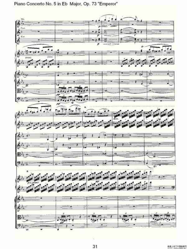Eb大调钢琴第五协奏曲 Op.73“皇帝” 第一乐章（二）