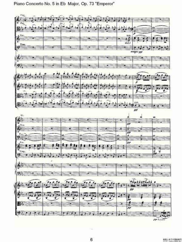 Eb大调钢琴第五协奏曲 Op.73“皇帝” 第一乐章（一）
