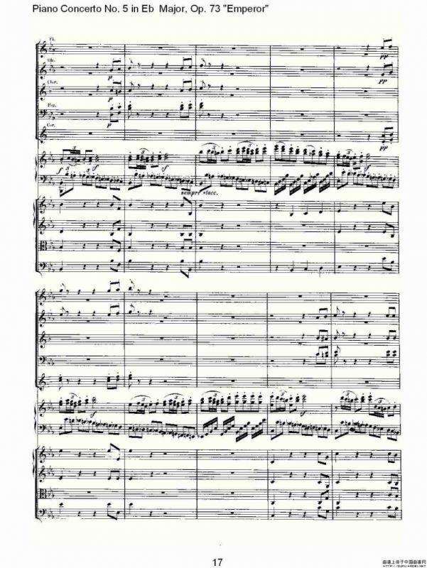 Eb大调钢琴第五协奏曲 Op.73“皇帝” 第一乐章（一）