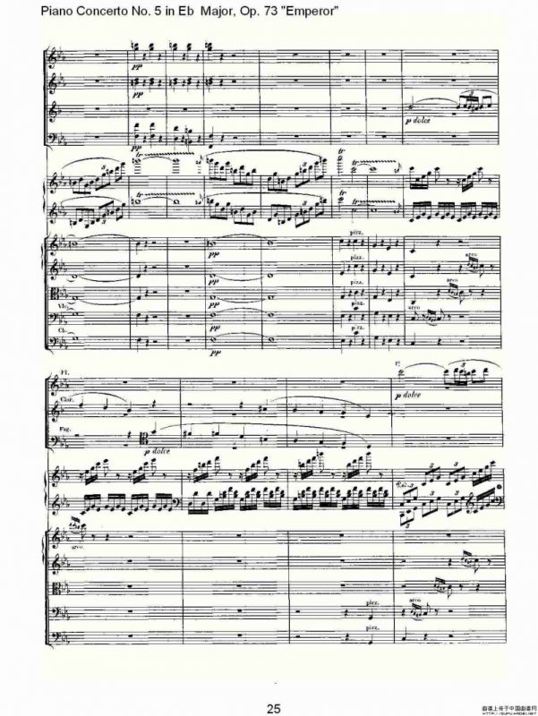 Eb大调钢琴第五协奏曲 Op.73“皇帝” 第一乐章（一）