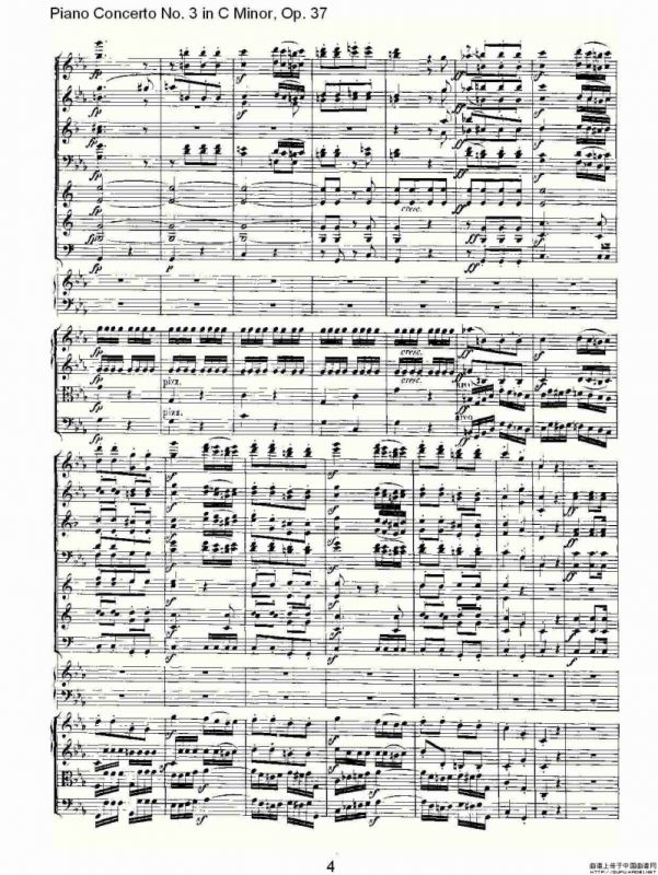 C小调钢琴第三协奏曲 Op.37 第三乐章