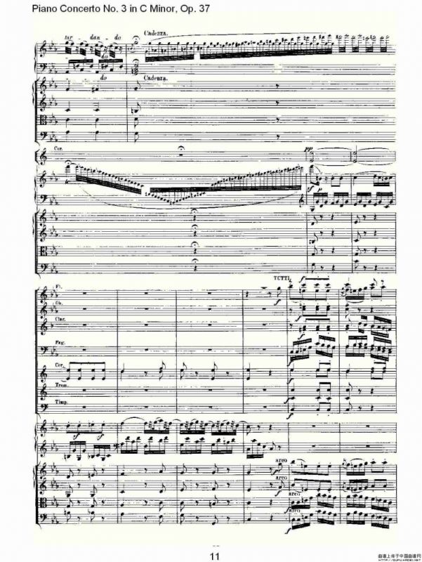 C小调钢琴第三协奏曲 Op.37 第三乐章