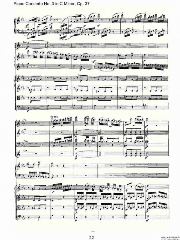 C小调钢琴第三协奏曲 Op.37 第三乐章