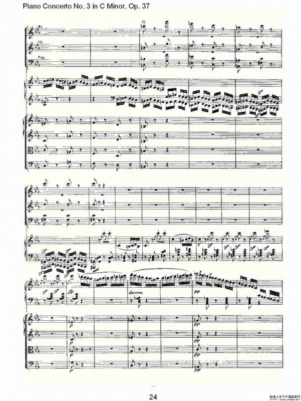 C小调钢琴第三协奏曲 Op.37 第三乐章