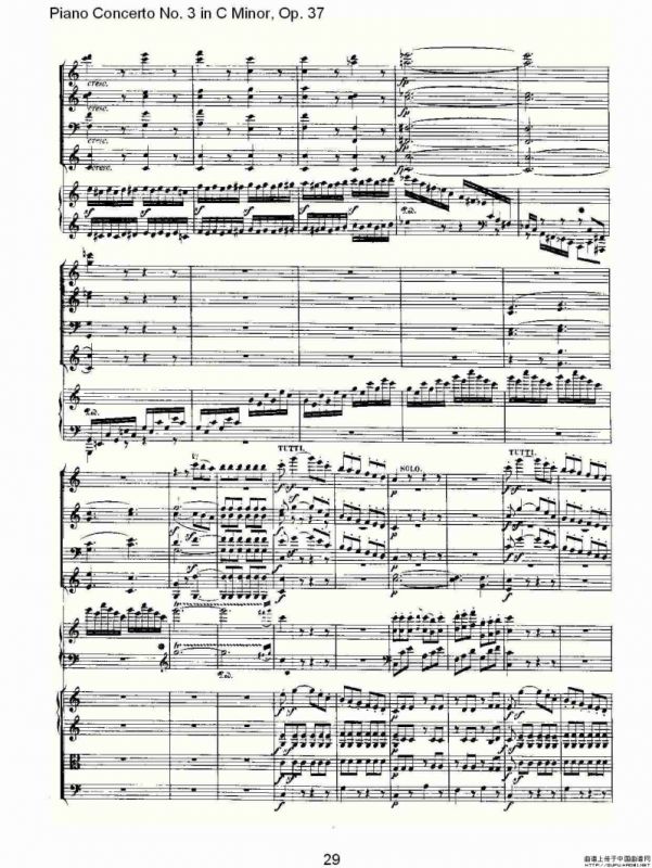 C小调钢琴第三协奏曲 Op.37 第三乐章