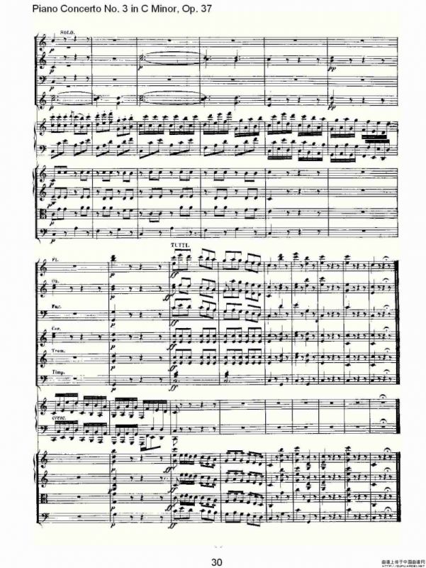 C小调钢琴第三协奏曲 Op.37 第三乐章