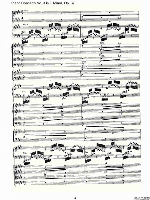 C小调钢琴第三协奏曲 Op.37 第二乐章