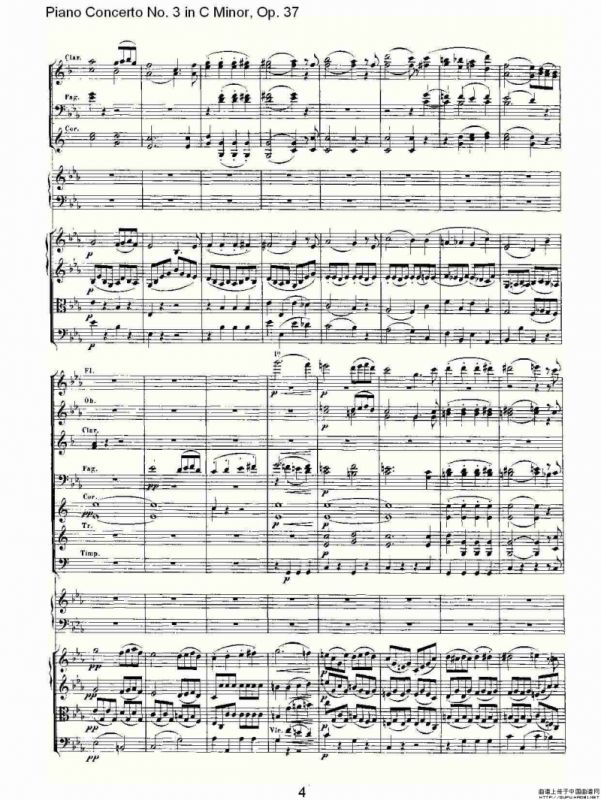 C小调钢琴第三协奏曲 Op.37 第一乐章