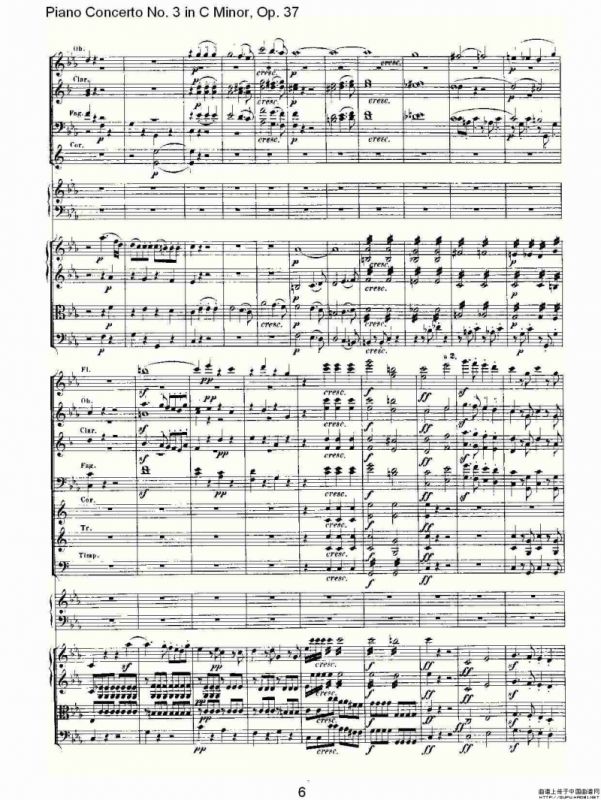 C小调钢琴第三协奏曲 Op.37 第一乐章