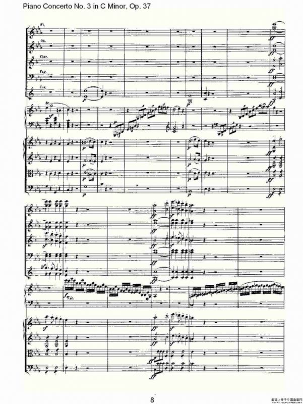 C小调钢琴第三协奏曲 Op.37 第一乐章