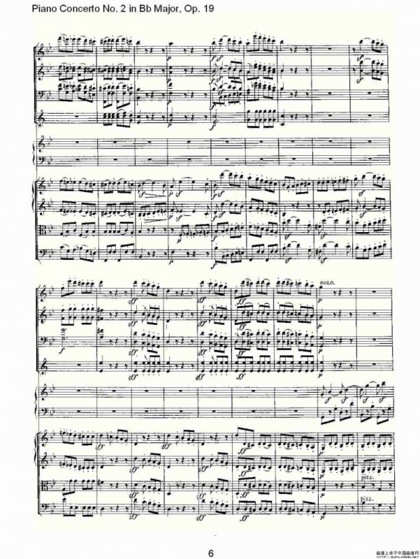 Bb大调钢琴第二协奏曲 Op. 19 第三乐章