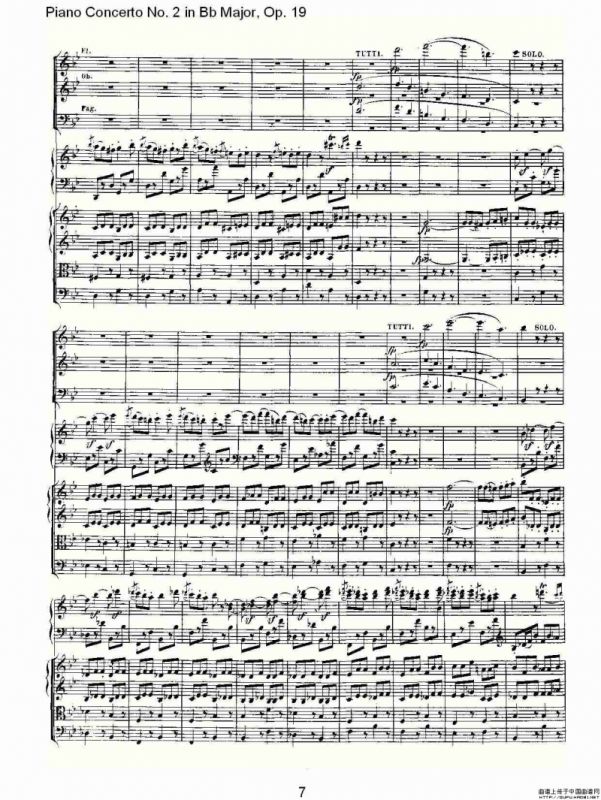 Bb大调钢琴第二协奏曲 Op. 19 第三乐章