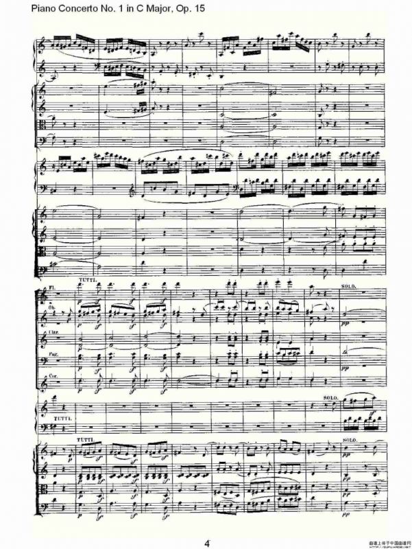 C大调钢琴第一协奏曲 Op.15 第三乐章