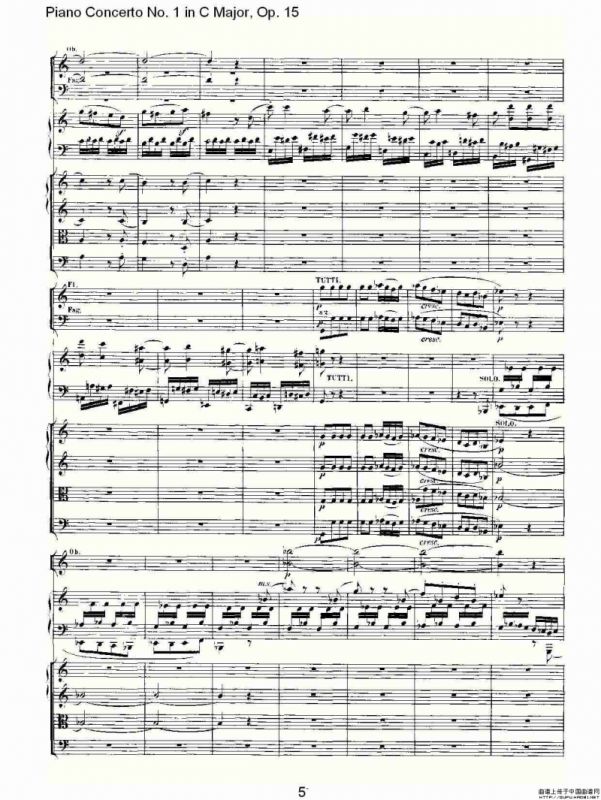 C大调钢琴第一协奏曲 Op.15 第三乐章