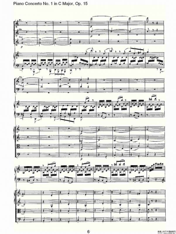 C大调钢琴第一协奏曲 Op.15 第三乐章