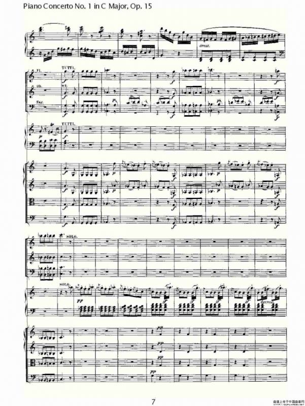C大调钢琴第一协奏曲 Op.15 第三乐章