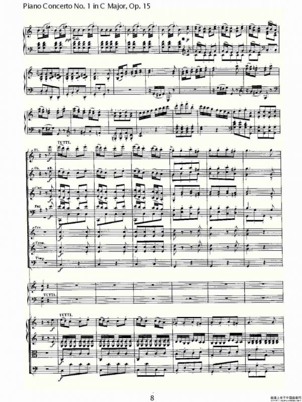 C大调钢琴第一协奏曲 Op.15 第三乐章