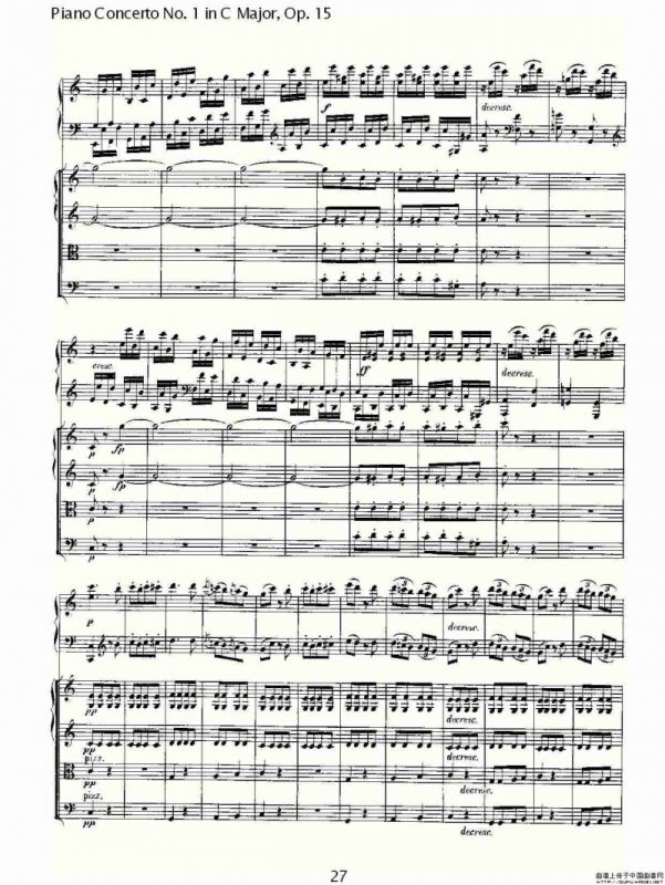 C大调钢琴第一协奏曲 Op.15 第三乐章