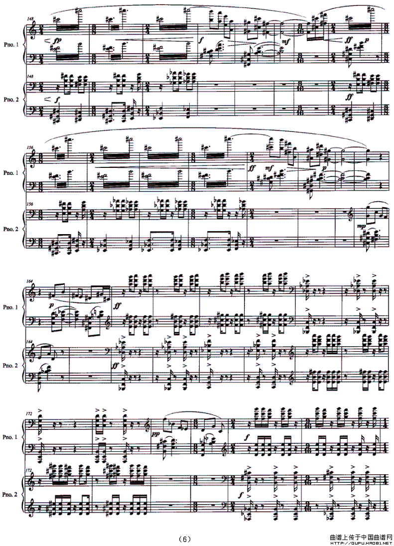 双簧（为双钢琴而作）