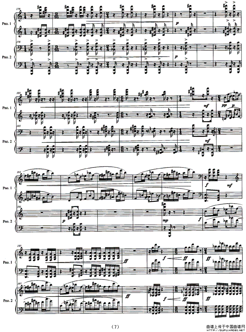 双簧（为双钢琴而作）