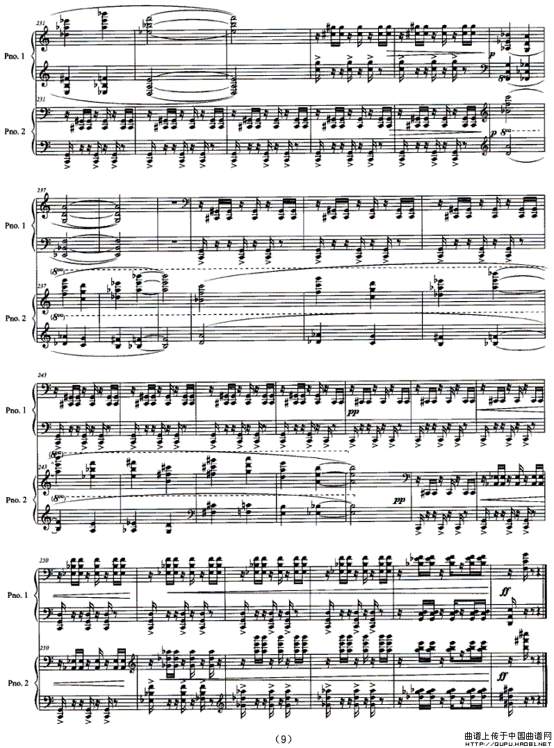 双簧（为双钢琴而作）