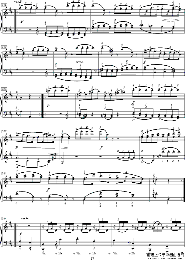 莫扎特D大调钢琴奏鸣曲K.284