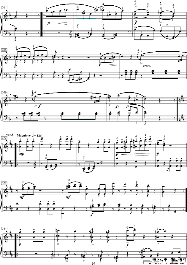 莫扎特D大调钢琴奏鸣曲K.284