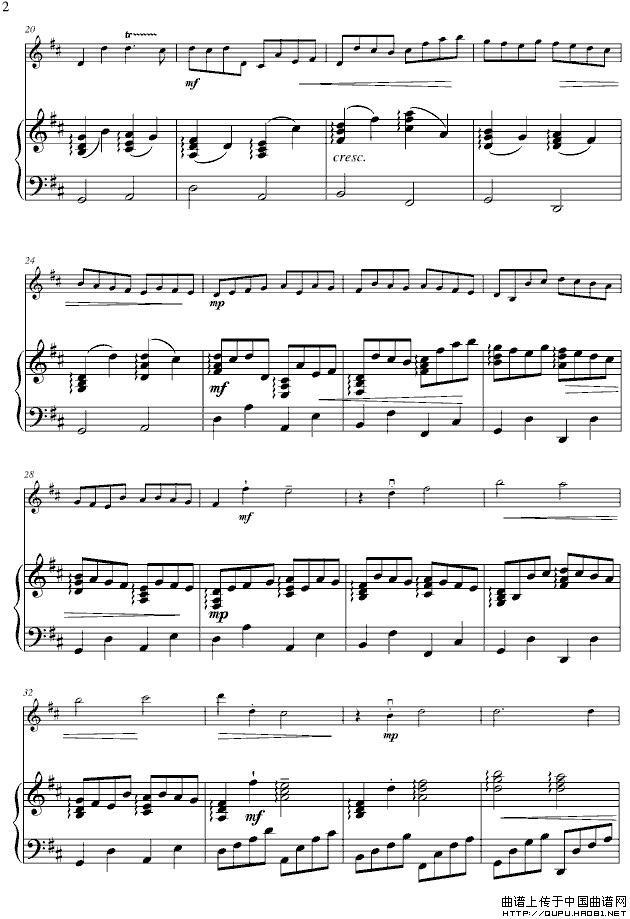 Kanon in D（卡农、小提琴+钢琴）