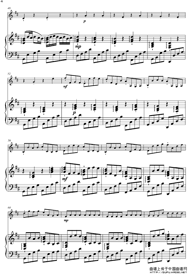 Kanon in D（卡农、小提琴+钢琴）