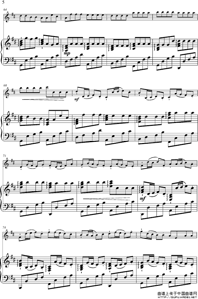 Kanon in D（卡农、小提琴+钢琴）