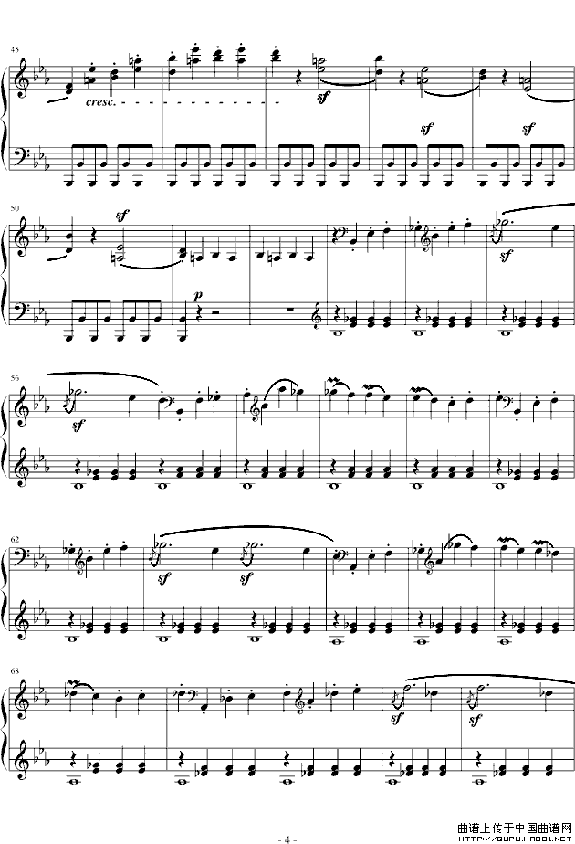 悲怆奏鸣曲第一乐章