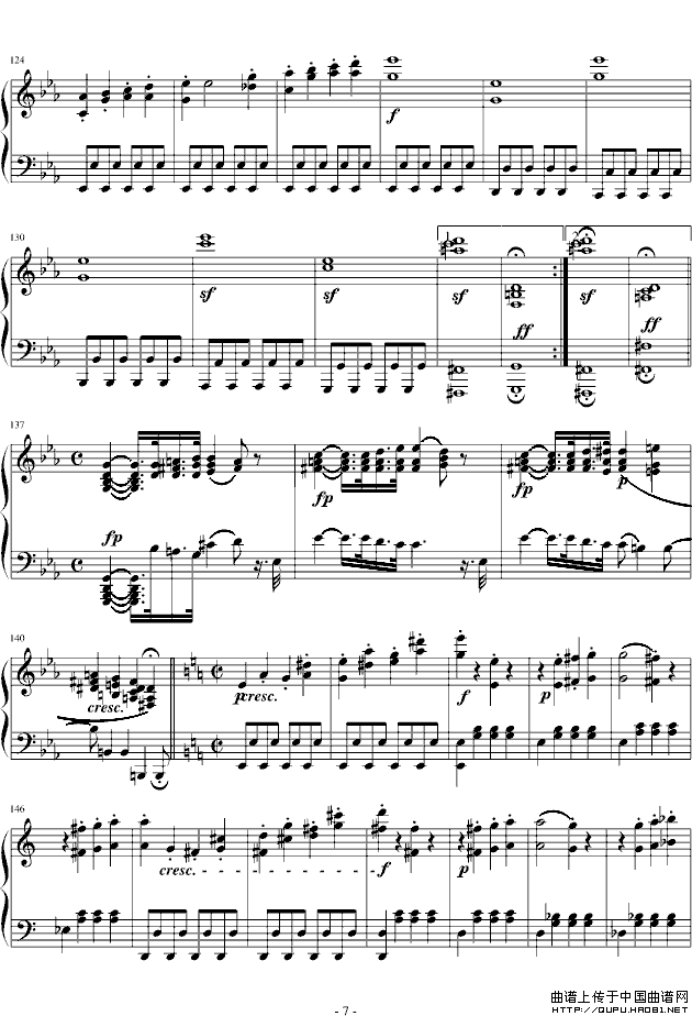 悲怆奏鸣曲第一乐章