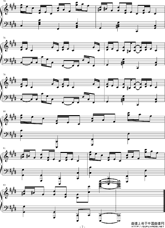 Croatian Rhapsody（克罗地亚狂想曲）（风惊制谱版）