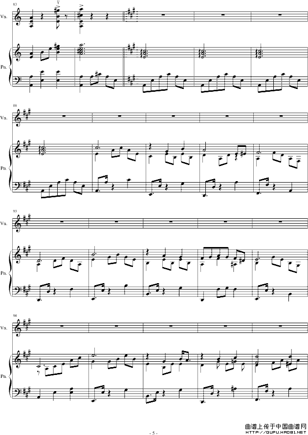 A小调舞曲（For Piano And Violin）