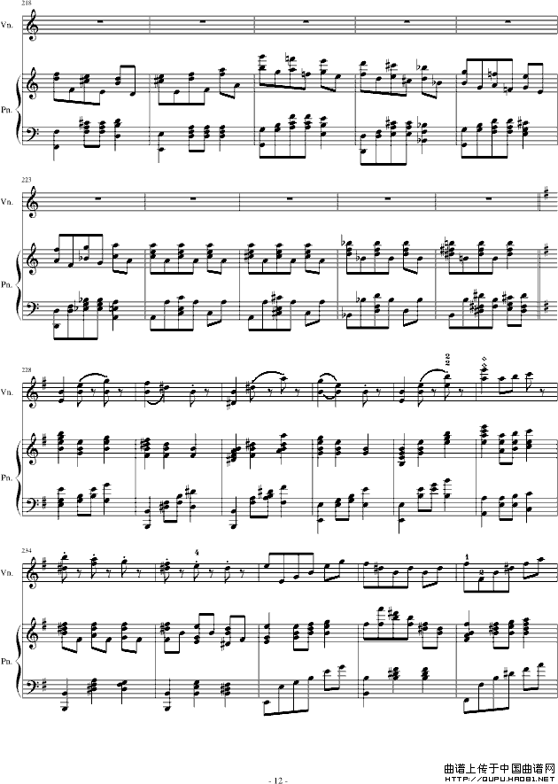 A小调舞曲（For Piano And Violin）
