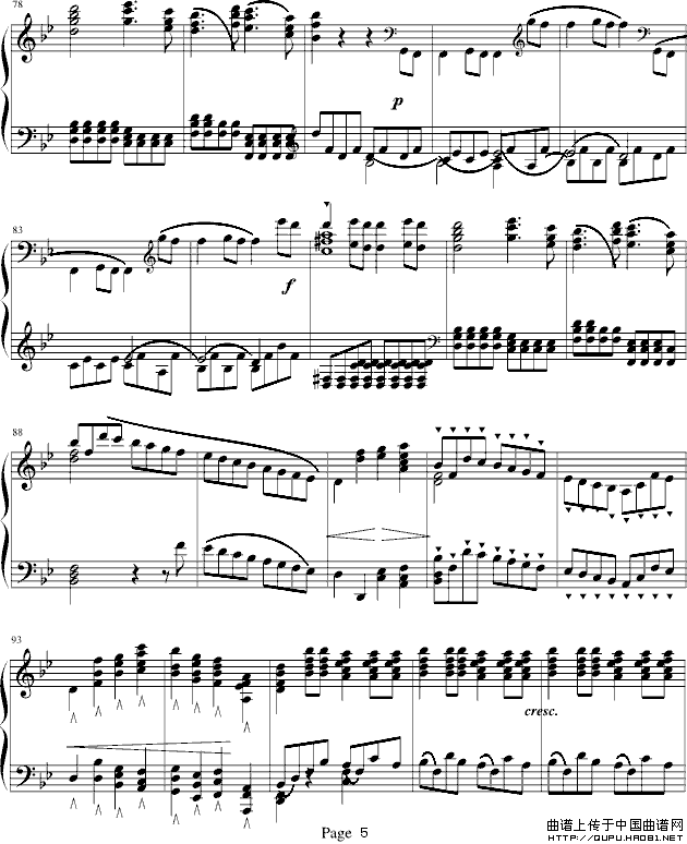 莫扎特第四十号交响曲（第一乐章）