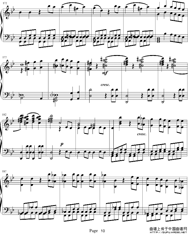 莫扎特第四十号交响曲（第一乐章）