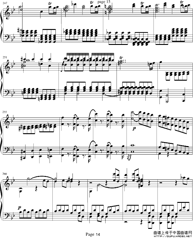 莫扎特第四十号交响曲（第一乐章）