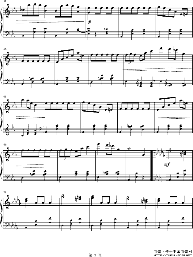 华丽的大圆舞曲（冯明东制谱版）