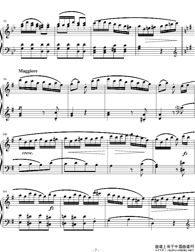 吉普赛回旋曲（全国钢琴演奏（业余）考级第六级曲目）