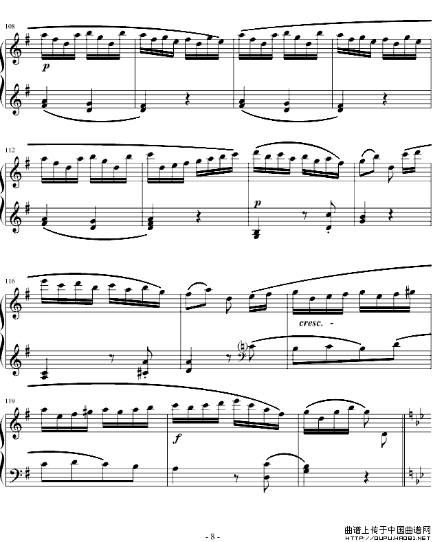 吉普赛回旋曲（全国钢琴演奏（业余）考级第六级曲目）