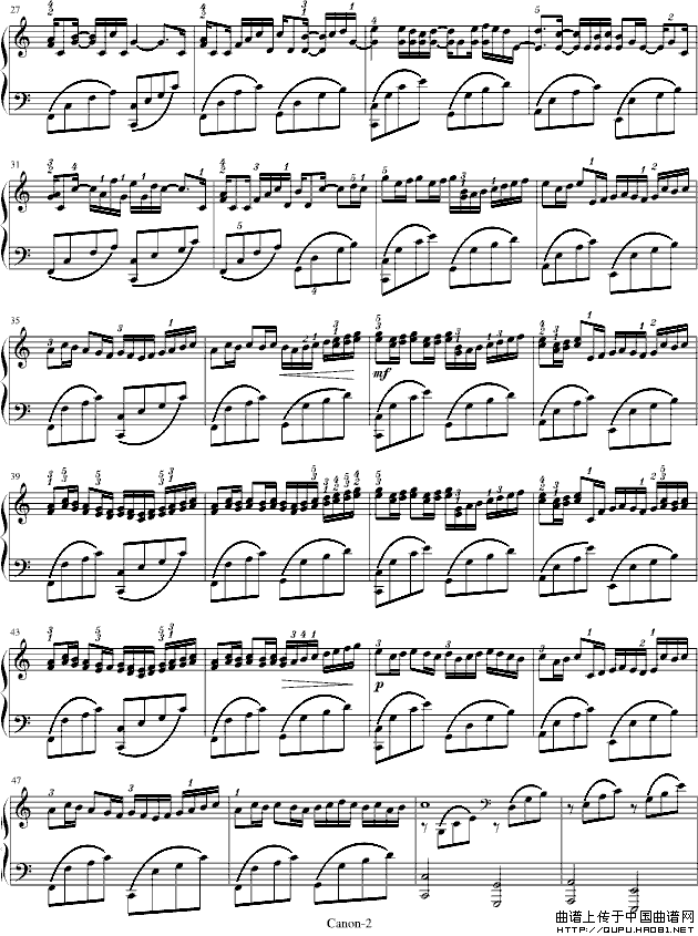 卡农 George Winston